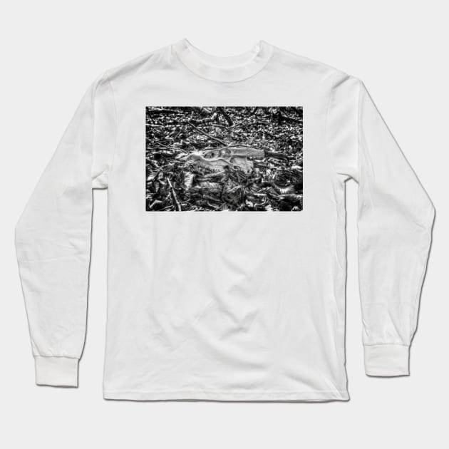 Muntjac Skull Long Sleeve T-Shirt by Nigdaw